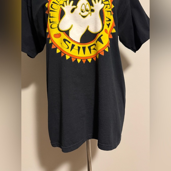 EUC Fruit Of The Loom Black and Yellow Official Trick or Treat Shirt size large - Picture 4 of 9